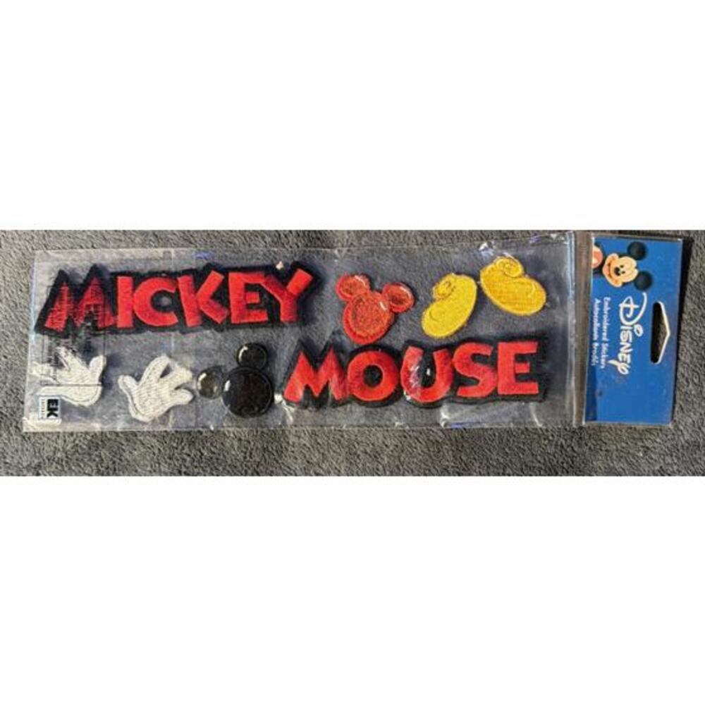 MICKEY MOUSE TITLE Embroidered Stickers (8pc)Disney•Gloves•Head Icons•Disneyland
